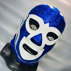 Huracan Ramirez Wrestling Lucha Libre Costume Mask Mascara Luchador blue