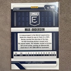 ❤️🎩2026 Donruss Elite Max Anderson RED Status Explosion 225/499 Prospects