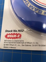 1984 OLYMPIC SAM EAGLE Mascot MinI Frisbee WHAM-O No. 1652 Original Package VTG