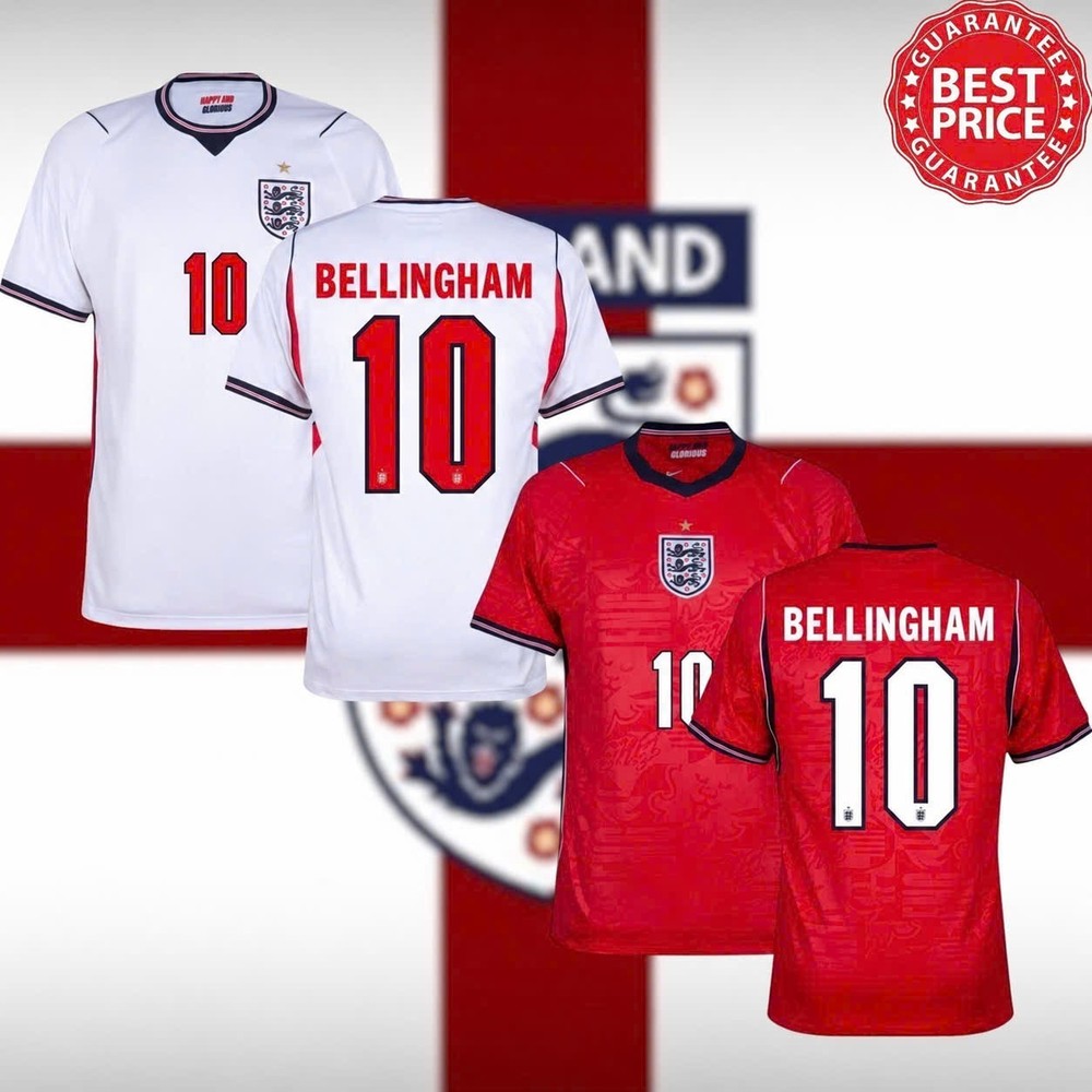 SO HOT! Bellingham&rsquo;s #10 England football jersey, for fans of the WC 2026.