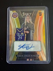 2025 Panini Select Silver Draft Selections WNBA Sarah Ashlee Barker Auto WNBA