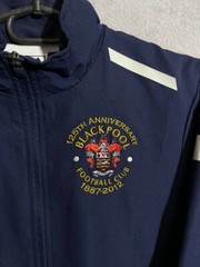 Blackpool 125 Years Training Football Soccer Jacket Fila Blue Men Size S