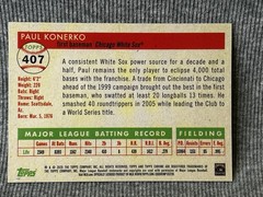 Topps Chrome Platinum Anniversary – Paul Konerko #407 Speckle Refractor. CL639