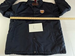 West Ham United London Football Men’s Coaches Full-Snap Jacket Navy Sz L