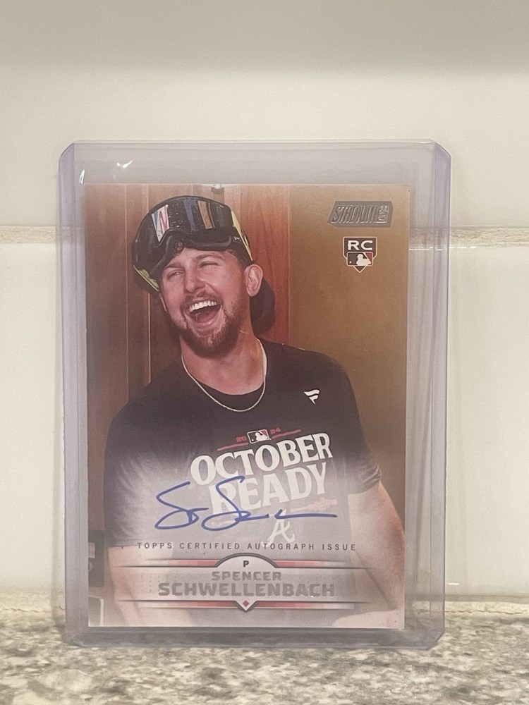 2025 Topps Stadium Club Spencer Schwellenbach Rookie Auto SCBA-SS Atlanta Braves