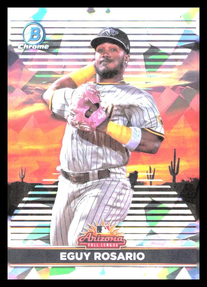 2022 Bowman Chrome #AFLS-10 Eguy Rosario 2021 AFL Fall Stars Atomic Refractor
