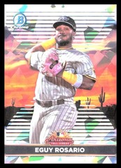 2022 Bowman Chrome #AFLS-10 Eguy Rosario 2021 AFL Fall Stars Atomic Refractor