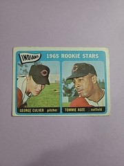 George Culver Tommie Agee 1965 Topps Baseball Card # 166 K0101
