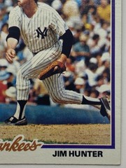 1978 Topps #460 Jim « Catfish » Hunter New York Yankees MLB HOF Vintage VG-VG+
