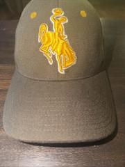 Zephyr NCAA Wyoming Cowboys “ZH » Structured Curved Bill Stretch Fit Hat (Size S)