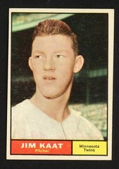 1961 Topps JIM KAAT Minnesota Twins 2nd Year #63 EX/MT Condition (3)
