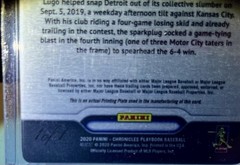 2020 *DAWEL LUGO* AUTO PRINTING PLATE 1 of 1 Panini Chronicles-PlayBook #PA-DL