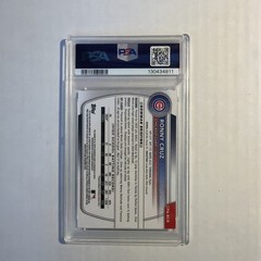 Ronny Cruz * 2025 Bowman Chrome 1st On Card Auto * PSA 9 *