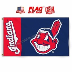 Cleveland Indians Flag 3×5 FT Logo w Grommets 2022 Design MLB FREE Shipping