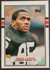 1989 Topps Traded #115T Greg Lloyd Rookie RC Pittsburgh Steelers
