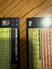 2007 Topps Rookie Cup #160 & AL ROY #326 Justin Verlander Card Lot of 2 NrMT/MT