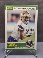 2024 Panini Score Rome Odunze Rookie Card 35th Anniversary #6 Chicago Bears