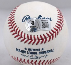 Rafael Palmeiro Signed Rawlings OML Baseball w/3020 Hits 569 HR&rsquo;S-Beckett W Holo