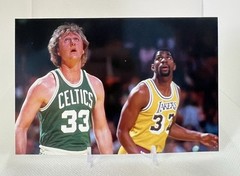 Magic Johnson In The Lane With Larry Bird – 4×6 Photo – Legends 🔥