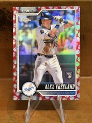 2026 Topps Chrome – Alex Freeland #102 Rookie Baseball Seams Refractor Dodgers