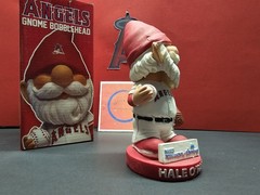 Los Angeles Angels MLB 2011 SGA Garden Gnome Bobblehead NIB Hale O&rsquo;Fann