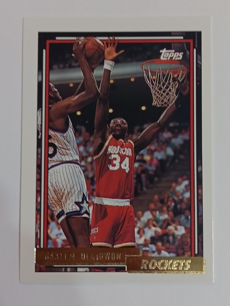 1992-93 Topps #337 Hakeem Olajuwon Gold