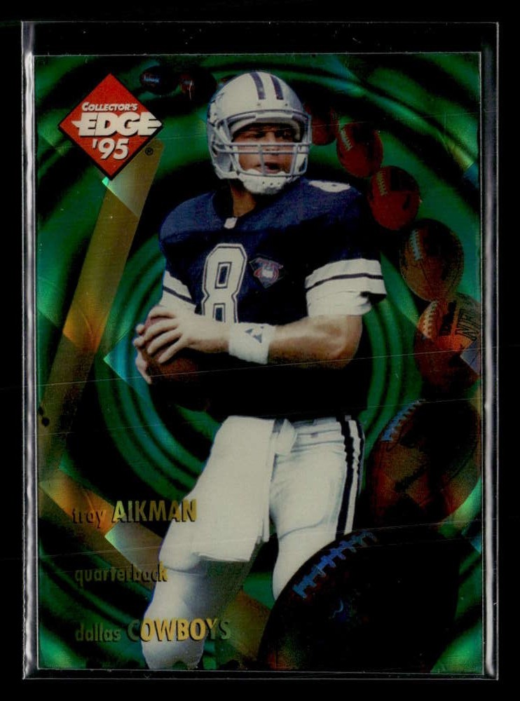 1995 Collector&rsquo;s Edge Troy Aikman EdgeTech Quantum Motion #20 FX4003