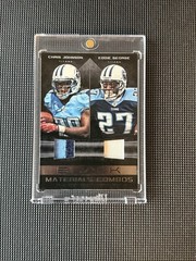 2012 Panini Black Chris Johnson Eddie George Materials Combos Patch /49 Titans