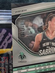 2025 Panini Prizm WNBA – Purple Seismic Wave – Sabrina Ionescu – /175