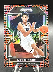2022 Panini Prizm Draft Picks #90 Max Christie Snakeskin Prizm SSP (RC)