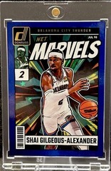 Shai Gilgeous Alexander 2024-25 Panini Donruss Blue Stars Net Marvels #12 /99