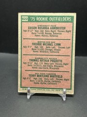1975 Topps -1975 Rookie Outfielders Fred Lynn, Terry Whitfield, Tom Poquette 622