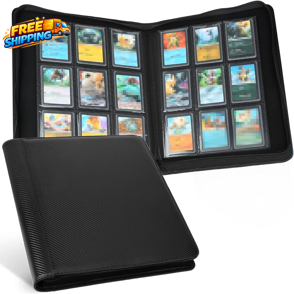 Toploader Binder Holds 288 Toploaders 9 Pocket Top Loader Binders with Sleeves..