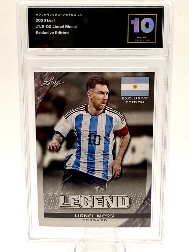 Leaf 2023 Leaf Lionel Messi Inter Miami CF #LE-02 Legend Exclusive AiGrading 10