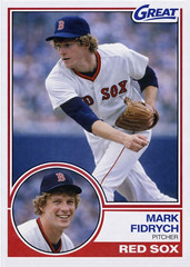 MARK FIDRYCH RED SOX 83### BUY 5 GET 1 FREE ### or 30% OFF 12 OR MORE