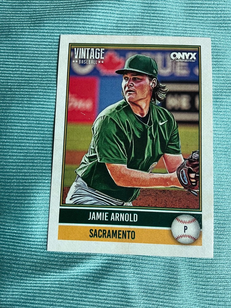 2026 Onyx Baseball Jamie Arnold Base Card Oakland Athletics