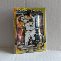 2025 Bowman 1st Easton Carmichael Color Match Yellow Refractor /75 #BDC-50