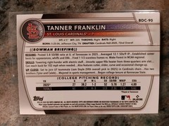 2025 1st Bowman Chrome Tanner Franklin BDC-90 Blue Geometric Reftactor. # /150