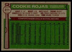1976 Topps #311 Cookie Rojas