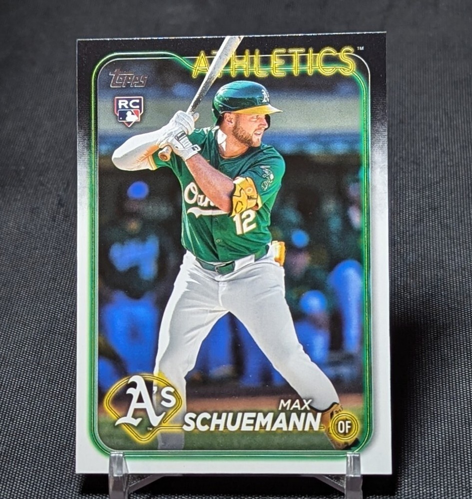 Max Schuemann Rookie RC 2024 Topps Update Series Card #US220 Oakland Athletics
