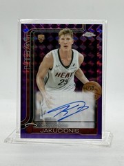 2025 Topps Chrome Geometric Purple KASPARAS JAKUCIONIS (AUTO #&rsquo;d / 75) RC