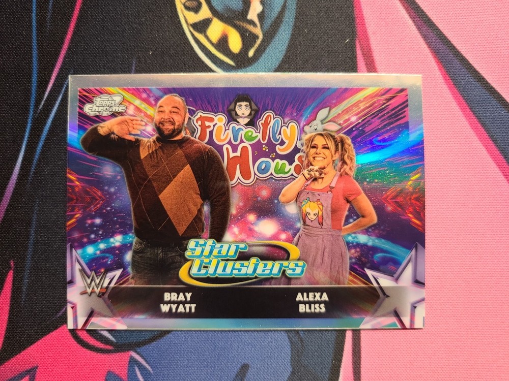 2026 Topps Chrome Cosmic WWE FIREFLY HOUSE Bray Wyatt Alexa Bliss Star Clusters
