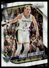 2025-26 Prizm WNBA White Seismic Prizms Paige Bueckers Rookie Dallas Wings #5