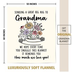 Grandma Gifts Blanket, Mothers Day, Birthday Gifts for Grandma from Grandkids