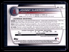 2025 Bowman Draft Johnny Slawinski 1st Green (/99) #BD-153 Los Angeles Angels