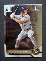 2022 Bowman Chrome 1st BCP-207 Joey Wiemer Brewers