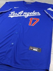 SHOHEI OHTANI LOS ANGELES DODGERS MENS KANJI X-LARGE BLUE #17 BASEBALL JERSEY