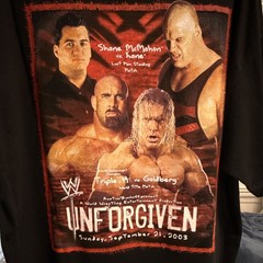 World Wrestling Entertainment Unforgiven 2003 T-Shirt XL Black Triple H