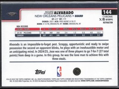 2025-26 Topps Chrome #144 Jose Alvarado Refractor