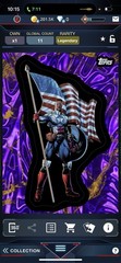 Topps Marvel Collect Digital Sam Wilson /75 Purple Comic Book Heroes Legendary